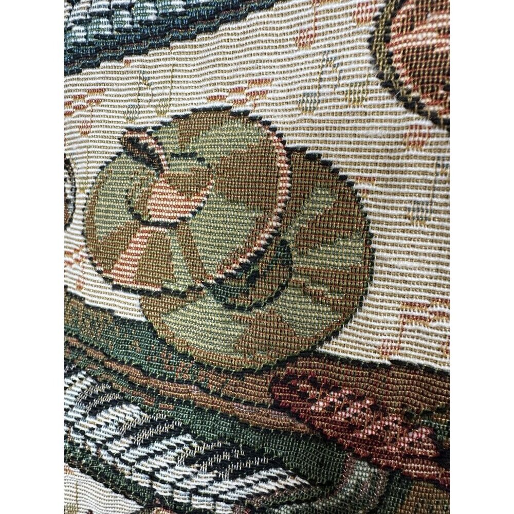 Vintage Nadia Embroidered MUSIC PEOPLE Tapestry Women's Small Grandmacore Vest - Picture 2 of 7